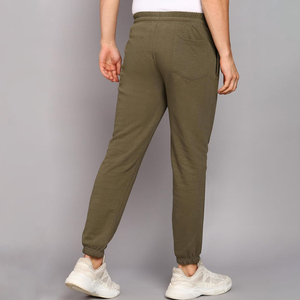 FIT FRONT INDUSTRY Men's Autumn 100% Cotton Waterproof Breathable Fleece <b>Lined</b> Sweatpants Elastic Waist Custom Logo Waist-OEM - Product Image 4