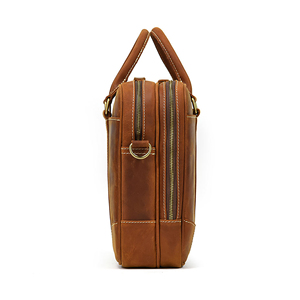 Porte-documents en cuir pleine fleur pour homme, sacoche professionnelle pour ordinateur portable, sac de voyage personnalisé, sac messager pour le travail - Product Image 5
