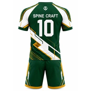 Maillot de football personnalisé professionnel 100% polyester, uniforme de football sublimé, fabrication directe en usine OEM - Product Image 2