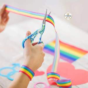 Tijeras de Bordado con Diseño de Cigüeña, 5 Piezas, 3.7 Pulgadas, Punta de Acero Inoxidable, Tijeras Clásicas de Cigüeña para Coser - Product Image 2