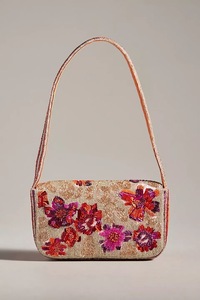 Sac à main artisanal en coton avec poignée, sac à bandoulière en coton, sac messager perlé en coton, sac à motif crabe vague - Product Image 3
