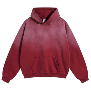 Sweat-shirts en tissu tissé pour hommes, vente chaude, 100% coton, poids lourd, impression numérique personnalisée, streetwear décontracté, collection hiver - Product Image 2