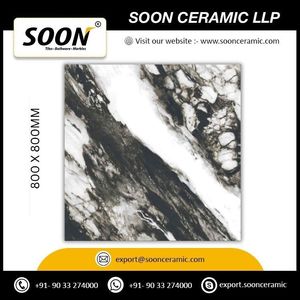กระเบื้องปูพื้นพอร์ซเลนด้าน ARTIC BLACK ขนาด 800x800 มม. ดีไซน์แบบชนบท สำหรับใช้งานภายนอกอาคาร โรงแรม ป้องกันแบคทีเรีย กันลื่น ทนกรด - Product Image 3