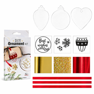 Kit de Adornos DIY de Acrílico con Forma Irregular, Estilo Festivo, para Colgar - Product Image 1