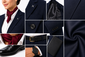 Uniformes de Aerolínea Personalizados de Manga Larga para Pilotos y Tripulación de Cabina |   Uniformes de Aviación OEM ODM |   Proveedor de Uniformes para Concierges de Aeropuertos para Mujeres - Product Image 5