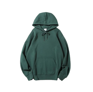 Sweat-shirt à capuche noir pour homme, coupe classique, en coton French Terry, décontracté, automne, imprimé, avec poche avant - Product Image 2