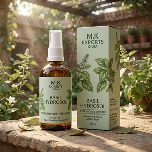 Hydrolat de basilic distillé à la vapeur, eau florale biologique de Tulsi pour les soins de la peau, les soins capillaires, les formulations cosmétiques, approvisionnement en vrac - Product Image 4