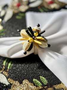 Peggy Wilkins Bliss <b>Beaded</b> <b>Placemats</b> and Matching Coasters - 5 Colours Available! - Product Image 3