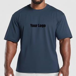 Camisetas Casuales de Alta Calidad para Hombre, 100% Algodón, Corte Holgado, Logotipo Impreso en 3D, Transpirables, Ecológicas, Estilo Hip Hop - Product Image 1