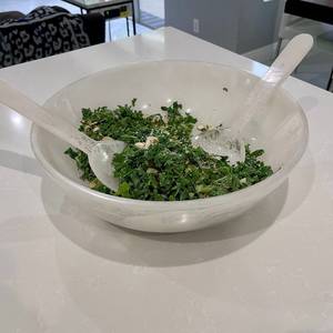 Bol à salade en résine de haute qualité, jetable, écologique, compatible lave-vaisselle, empilable, hautement poli, personnalisé, fabriqué à la main - Product Image 1
