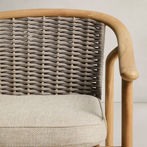 Sillas de Comedor Modernas para Jardín, Sillas de Cocina de Cuerda, Muebles Nórdicos para Hotel y Restaurante, Silla de Comedor de Diseño en Madera Natural - Product Image 5