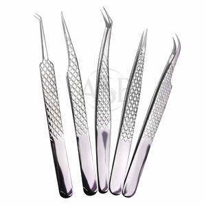 Pinzas para Extensión de Pestañas con Punta de Diamante, Pinzas de Acero Inoxidable para Pestañas de Marca Privada - Product Image 2