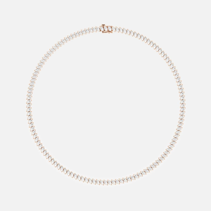 Collar de diamantes cultivados en laboratorio de corte marquesa de 17.13 quilates, cadena tipo tenis, collar brillante de corte marquesa, joyería de cadena tipo tenis - Product Image 2