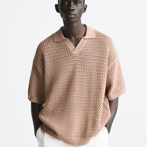 Polo personnalisé avec LOGO, broderie de qualité, vente en gros, imprimé, maille ajourée, grande taille, tricoté, crocheté, T-shirt - Product Image 1