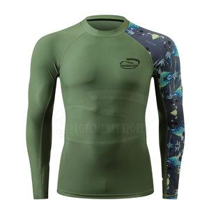 Último estilo de alta calidad Rash Guard Plus Size Transpirable Hombres Rash Guard Low MOQ Hombres Rash Guard - Product Image 1