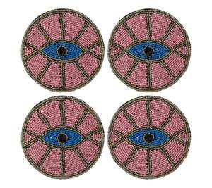 Ensemble de sous-verres en verre multicolores de luxe, faits à la main, motif arbre, pour tasses à thé, au meilleur prix - Product Image 1