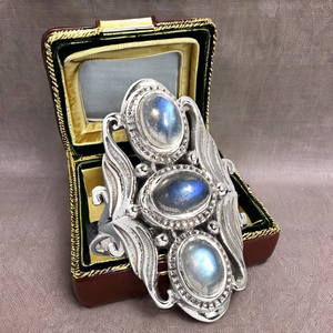 Handmade Rainbow Stone Sterling <b>Silver</b> <b>Ring</b> Customized Size Available <b>Ring</b> 925 Sterling <b>Silver</b> Plated <b>Boho</b> <b>Rings</b> Fashion <b>Rings</b> - Product Image 2