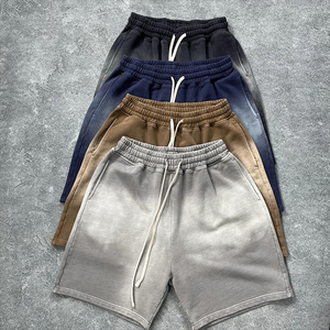 Pantalones Cortos Deportivos de Felpa Francesa de Alta Calidad, Lavado Ácido, Talla Grande, Esenciales para Verano, para Gimnasio y Boxeo, para Hombre - Product Image 1