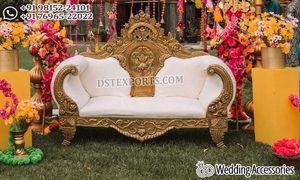 Wedding Stage Wooden Furniture Set Customized <b>Sofa</b> <b>Suite</b> For Wedding Decoration Royal White Wedding Furniture Australia - Product Image 2
