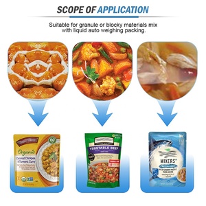 Automatico Envasadora Bolsas Doypack sacchetto pre-fatto misto granello liquido storta sacchetto rotatorio macchina di sigillatura per la zuppa di microfono - Product Image 3