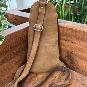 กระเป๋าสะพายไหล่อเนกประสงค์สำหรับผู้ชาย, กระเป๋าคาดอกหนังแท้ - Product Image 4