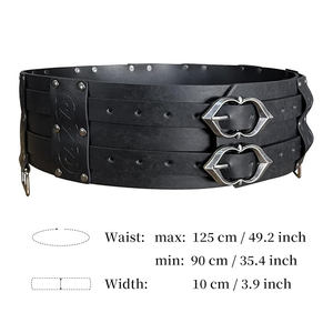 Cinturones de Cuero de Guerrero de Alta Calidad, Cinturón de Guerrero Vikingo Medieval para Hombre, Servicio Personalizado OEM, Pedidos al por Mayor - Product Image 4