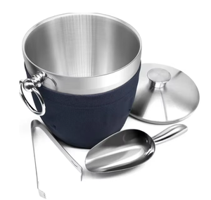 Bol à glace attrayant en forme de bois de cerf argenté avec base polie brillante pour hôtels, bars et fêtes, idéal pour bouteilles de champagne, en gros - Product Image 6
