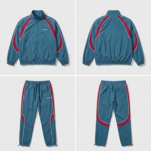Vintage Color Block Winter Casual <b>Track</b> Suit <b>Men</b> Spandex/Cotton Windbreaker 2 Piece Set Custom Logo Streetwear Sports <b>Jacket</b> - Product Image 5
