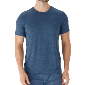 Camiseta de Manga Corta de Algodón 100% Tejido, para Hombre, Estilo Moderno, Transpirable y Ecológica, Venta al Por Mayor OEM - Product Image 4