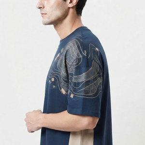 Daily Wear Oversized <b>T</b> <b>Shirts</b> For Men Soft Cotton Loose <b>Boxy</b> Fit Drop Shoulder Short Sleeve Crew Neck Streetwear Blank Tops - Product Image 5