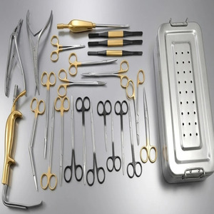 Ensemble d'instruments chirurgicaux vétérinaires Jamso Industries pour lifting du visage et des sourcils, 25 pièces, qualité professionnelle, acier inoxydable, certifié CE classe I - Product Image 2