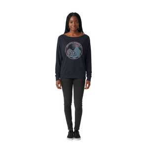 Jack and Jill Logo Off Shoulder Tee Women Long Sleeve Casual Fashion <b>Top</b> Soft Comfortable Trendy Streetwear Pullover Shirt - Product Image 5