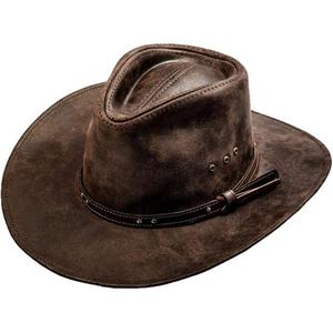 Head Wear Eco Friendly Cowboy <b>Hats</b> For Gentlemans Water Resistance High Quality Genuine Leather <b>Hats</b> For Gift Ideas - Product Image 3