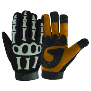 ถุงมือช่างงานหนักอุตสาหกรรม ป้องกันแรงกระแทก เสริมความแข็งแรงด้วยหนังสังเคราะห์ ขายส่ง ถุงมือป้องกันความปลอดภัย - Product Image 2