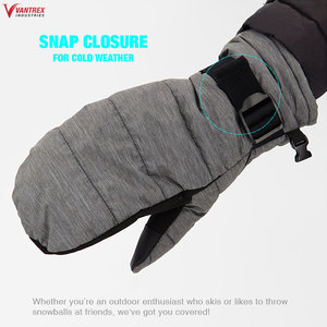 Mitaines de sécurité en cuir anti-coupure et antidérapantes, doublées Sherpa, pour temps froid, type gants de bain - Product Image 2