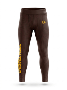 Leggings de compression respirants pour hommes, personnalisés par sublimation, pour la course et la gym, avec taille élastique - Product Image 1