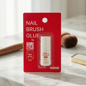 [K-ESSENTIALS] Adhésif pour faux ongles 3g à appliquer au pinceau, fixation rapide professionnelle, longue tenue pour ongles à presser, colle pour faux ongles - Product Image 1