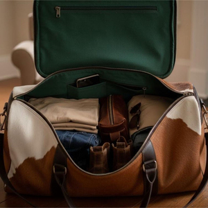 Proveedor mayorista de bolsas de viaje de cuero vacuno hechas a mano de primera calidad, proveedor de equipaje de viaje personalizado OEM para exportación, calidad premium - Product Image 2