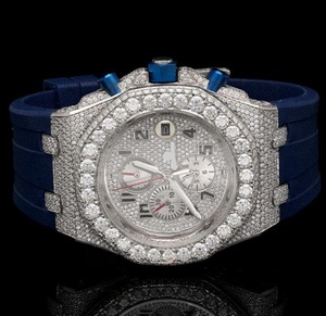 Reloj de Diamantes Moissanite de la Mejor Calidad para Hombre, Estilo Hip Hop, Reloj de Plata Único Disponible al Mejor Precio - Product Image 5
