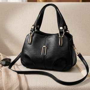 Bolso Tote Casual de Cuero Genuino Marrón para Mujer con Cierre de Cremallera, Impermeable y de Gran Capacidad para Uso Diario - Product Image 1