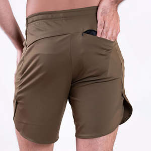 Pantalones Cortos Deportivos 2 en 1 para Hombre, Hechos a Medida, Diseño Sólido, Secado Rápido, 5'', con Bolsillos y Forro - Product Image 5