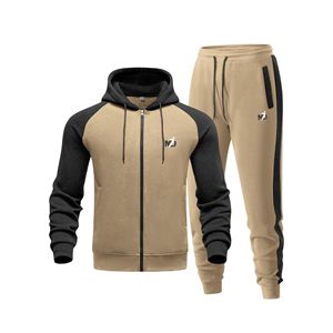 ชุดวอร์มผู้ชายแบบมีฮู้ดทรงปกติ ผ้าฝ้าย 100% ระบายอากาศได้ดี คุณภาพสูง ดีไซน์ทันสมัย สไตล์ลำลองสำหรับฤดูหนาว - Product Image 5