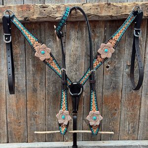 2026 New Beautiful Western Saddle Horse Tack Set Headstall <b>Breast</b> <b>Plate</b> Genuine Leather Handmade Lightweight Seasonal Horse - Product Image 3