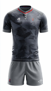 ชุดยูนิฟอร์มรักบี้แบบกระดุมหน้าสั่งทำพิเศษ เสื้อโปโลและกางเกงขาสั้นแบบซับลิเมชั่น แห้งเร็ว และชุดยูนิฟอร์มรักบี้แบบซับลิเมชั่นสำหรับฟุตบอล - Product Image 3