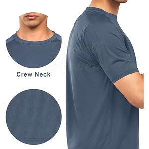 Camisetas Deportivas de Punto para Hombre, Transpirables, Ligeras, de Spandex/Poliéster, para Entrenamiento, Running y Entrenamiento de Alta Intensidad - Product Image 4