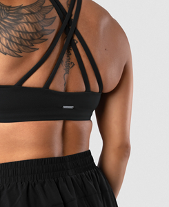 Soutien-gorge de sport dos nageur noir sans coutures haute performance et écologique, maintien moyen, col ras du cou, pour femme, idéal yoga, entraînement et fitness 2026 - Product Image 5