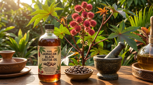 Huile de ricin jamaïcaine biologique à usage cosmétique qui favorise la croissance des cheveux et prévient les dommages aux cheveux Fabrication du sud de l'Inde - Product Image 2