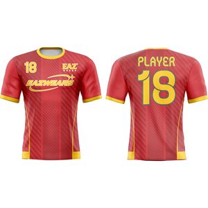 Camiseta de Fútbol Personalizada, Uniforme Deportivo de Poliéster, Camiseta de Equipo con Control de Humedad, Fabricación al por Mayor OEM ODM - Product Image 1