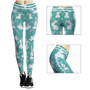 Leggings pour femmes à taille mi-haute, longueur intégrale, unis, respirants, sans coutures, extensibles, tricotés, décontractés, sportifs, toutes saisons - Product Image 4