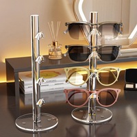 Support d'affichage pour lunettes de soleil en acrylique haut de gamme, moderne, durable, respectueux de l'environnement, finition brillante, exposition de lunettes de vue pour la vente au détail